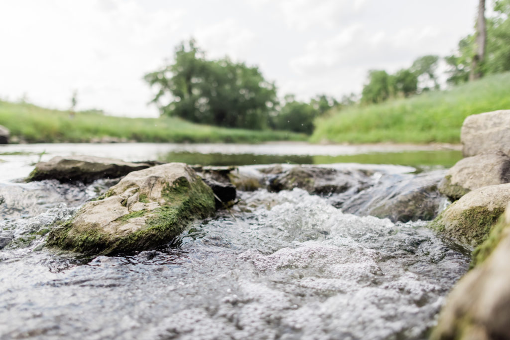 Flowing stream in Bondurant